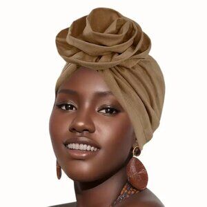 ROSETTE TURBAN in Khaki